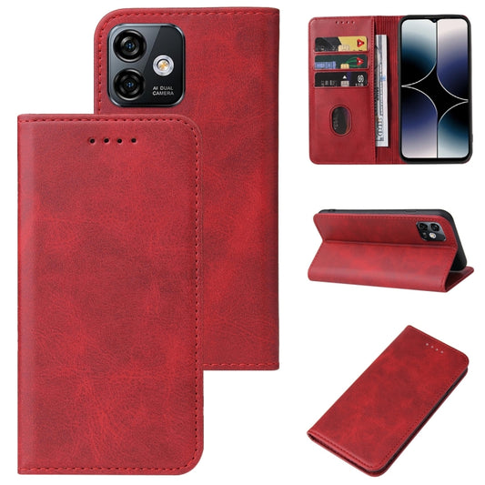 For Ulefone Note 16 Pro Magnetic Closure Leather Phone Case(Red) - Ulefone Cases by buy2fix | Online Shopping UK | buy2fix