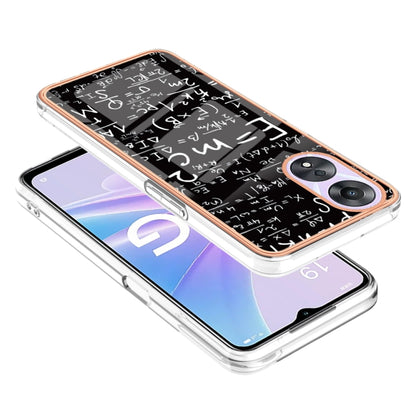 For OPPO A78 / A58 Electroplating Marble Dual-side IMD Phone Case(Equation) - OPPO Cases by buy2fix | Online Shopping UK | buy2fix