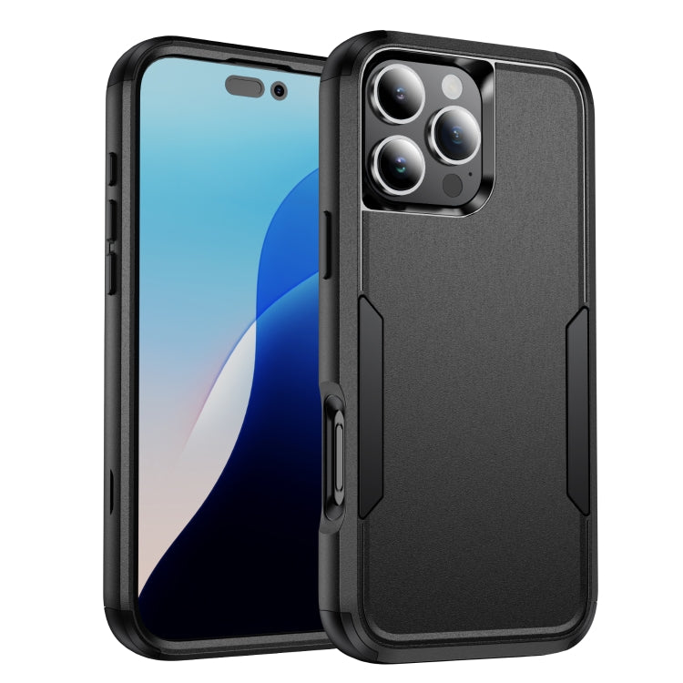 For iPhone 16 Pro Commuter Shockproof TPU + PC Phone Case(Black) - iPhone 16 Pro Cases by buy2fix | Online Shopping UK | buy2fix