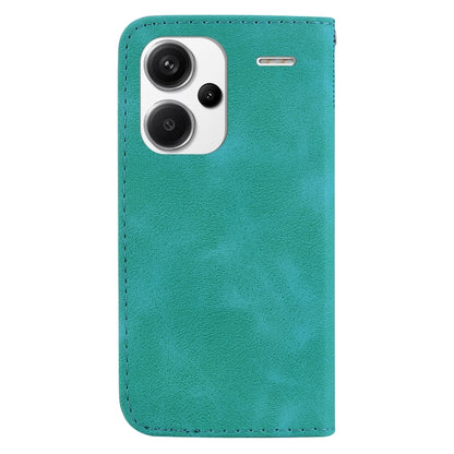 For Xiaomi Redmi Note 13 Pro+ 5G 7-shaped Embossed Leather Phone Case(Green) - Note 13 Pro+ Cases by buy2fix | Online Shopping UK | buy2fix