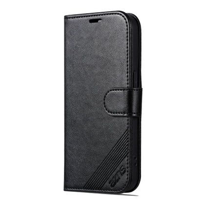 For iPhone 16 Pro AZNS Sheepskin Texture Flip Leather Phone Case(Black) - iPhone 16 Pro Cases by AZNS | Online Shopping UK | buy2fix