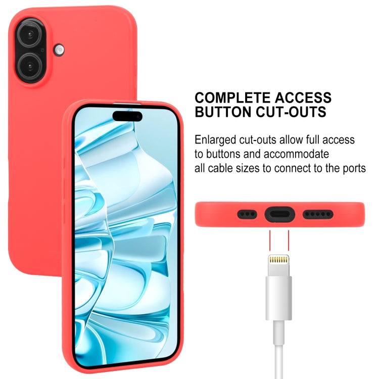 For iPhone 16 Plus GOOSPERY SOFT FEELING Liquid TPU Soft Phone Case(Red) - iPhone 16 Plus Cases by GOOSPERY | Online Shopping UK | buy2fix