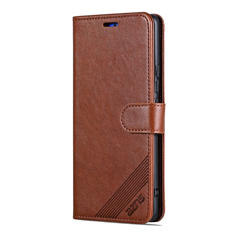 For Huawei Pura 70 Pro / 70 Pro+ AZNS Sheepskin Texture Flip Leather Phone Case(Brown) - Huawei Cases by AZNS | Online Shopping UK | buy2fix