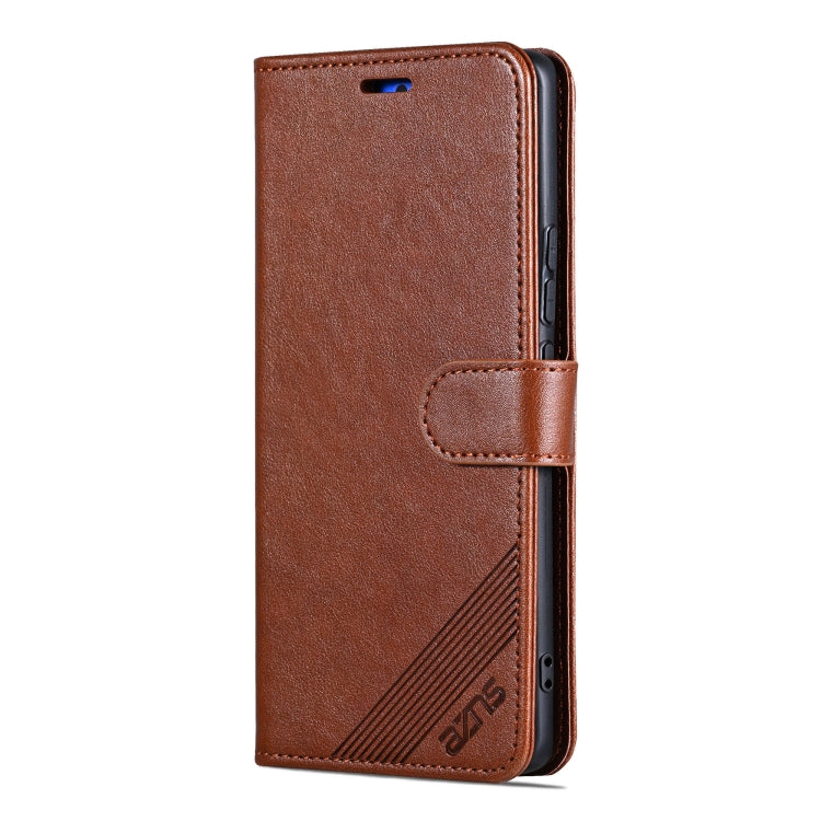 For OPPO Find X8 Pro AZNS Sheepskin Texture Flip Leather Phone Case(Brown) - Find X8 Pro Cases by AZNS | Online Shopping UK | buy2fix