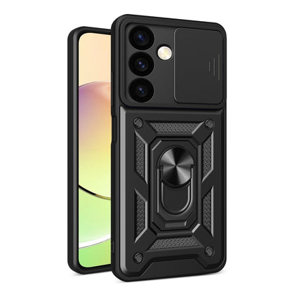 For Samsung Galaxy S24+ 5G Sliding Camera Cover Design TPU+PC Phone Case(Black) - Galaxy S24+ 5G Cases by buy2fix | Online Shopping UK | buy2fix