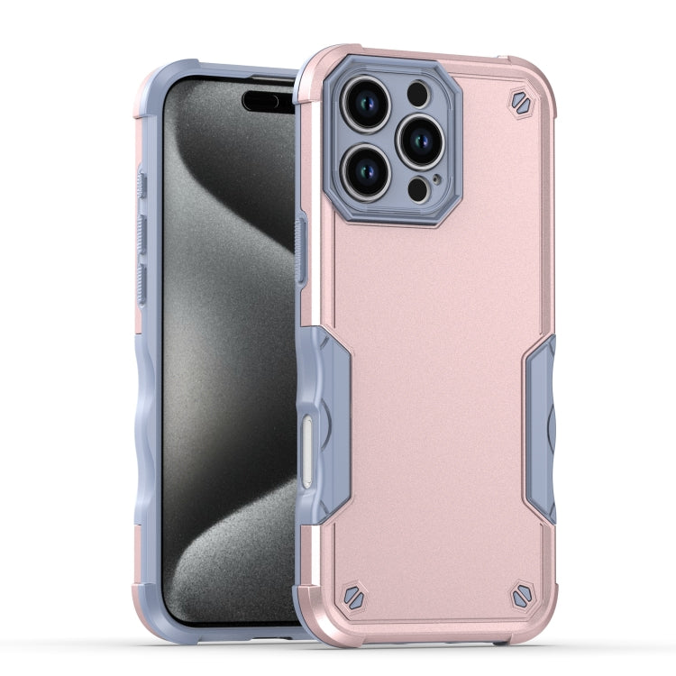 For iPhone 16 Pro Non-slip Shockproof Armor Phone Case(Pink) - iPhone 16 Pro Cases by buy2fix | Online Shopping UK | buy2fix