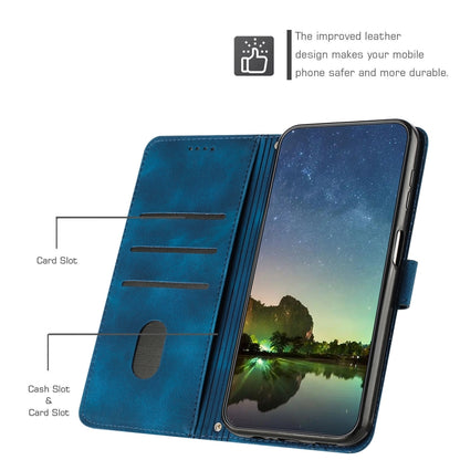 For OPPO Reno11 F Dream Triangle Leather Phone Case with Lanyard(Blue) - Reno11 F Cases by buy2fix | Online Shopping UK | buy2fix