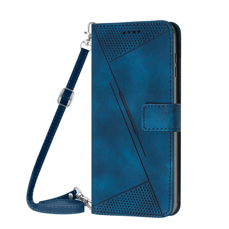 For Xiaomi Redmi Note 13 Pro+ Dream Triangle Leather Phone Case with Lanyard(Blue) - Note 13 Pro+ Cases by buy2fix | Online Shopping UK | buy2fix