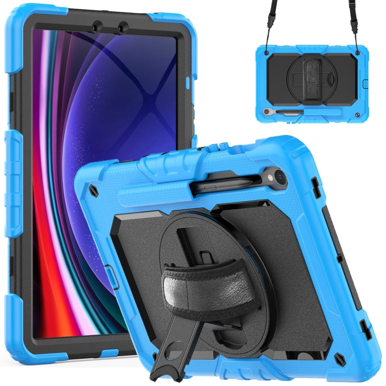 For Samsung Galaxy Tab S9 / S8 / S7 Silicone + PC Tablet Case(Light Blue+Black) - Galaxy Tab S9 Cases by buy2fix | Online Shopping UK | buy2fix