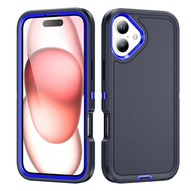 For iPhone 16 Life Waterproof Rugged Phone Case(Dark Blue + Royal Blue) - iPhone 16 Cases by buy2fix | Online Shopping UK | buy2fix