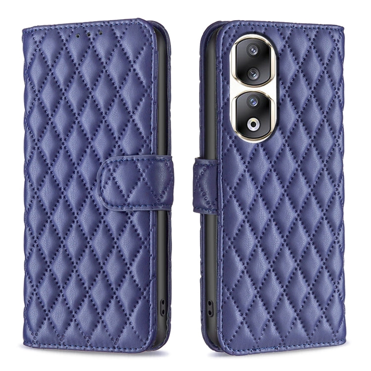 For Honor 90 Pro Diamond Lattice Wallet Flip Leather Phone Case(Blue) - Honor Cases by buy2fix | Online Shopping UK | buy2fix