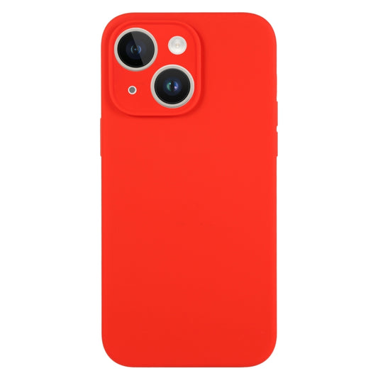 For iPhone 13 Pure Color Liquid Silicone Fine Pore Phone Case(Red) - iPhone 13 Cases by buy2fix | Online Shopping UK | buy2fix