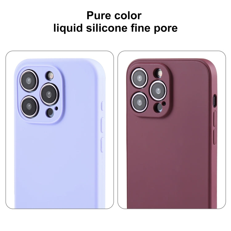 For iPhone 13 Pro Max Pure Color Liquid Silicone Fine Pore Phone Case(Fresh Pink) - iPhone 13 Pro Max Cases by buy2fix | Online Shopping UK | buy2fix