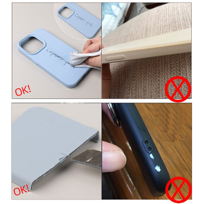 For iPhone 16 Pure Color Liquid Silicone Fine Pore Phone Case(Antique White) - iPhone 16 Cases by buy2fix | Online Shopping UK | buy2fix