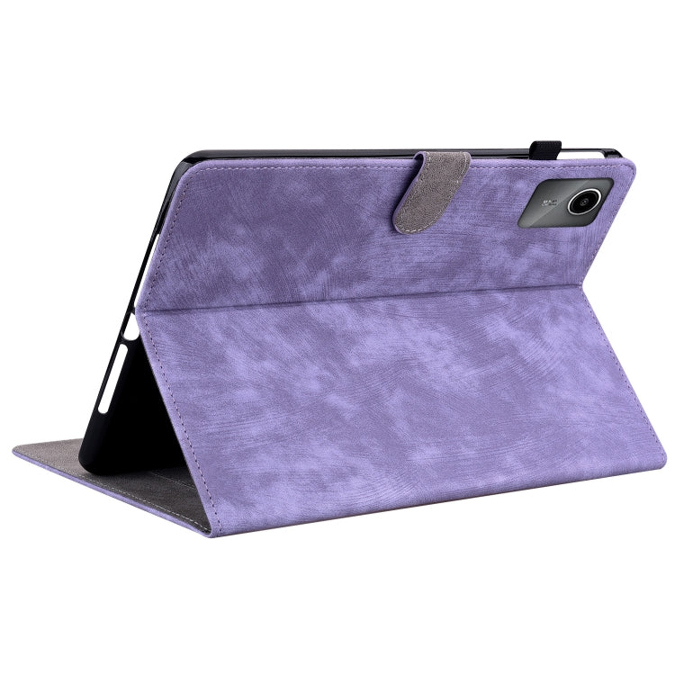 For Lenovo Tab M11/Xiaoxin Pad 11 2024 Tiger Pattern Flip Leather Tablet Case(Purple) - Lenovo by buy2fix | Online Shopping UK | buy2fix