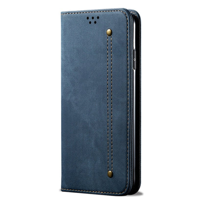 For Xiaomi Redmi K70/K70 Pro Denim Texture Casual Style Horizontal Flip Leather Case(Blue) - K70 Pro Cases by buy2fix | Online Shopping UK | buy2fix