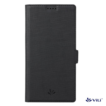 For iPhone 15 Pro Max ViLi K Series Dual-side Buckle Magsafe Leather Phone Case(Black) - iPhone 15 Pro Max Cases by ViLi | Online Shopping UK | buy2fix