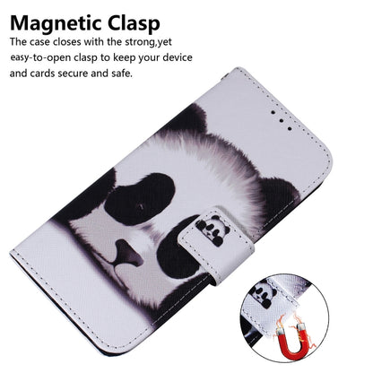 For Motorola Moto G Power 5G 2024 Coloured Drawing Flip Leather Phone Case(Panda) - Motorola Cases by buy2fix | Online Shopping UK | buy2fix