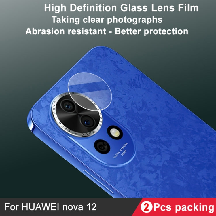 For Huawei nova 12 2 PCS/Set IMAK HD Glass Rear Camera Lens Film - For Huawei by imak | Online Shopping UK | buy2fix