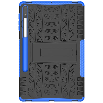 For Samsung Galaxy Tab S9+ Tire Texture TPU + PC Tablet Case(Blue) - Galaxy Tab S9+ Cases by buy2fix | Online Shopping UK | buy2fix