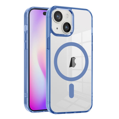 For iPhone 15 Ice Color Magnetic Series PC + Acrylic Magsafe Phone Case(Far Peak Blue) - iPhone 15 Cases by buy2fix | Online Shopping UK | buy2fix