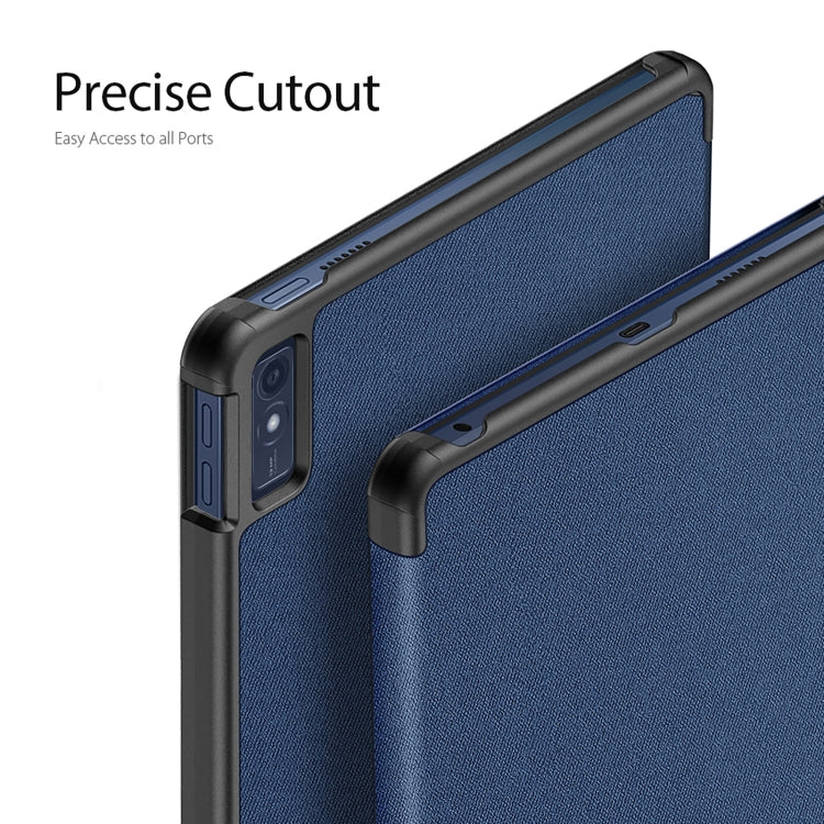 For Lenovo Tab M10 5G  10.6 DUX DUCIS Domo Series Magnetic Flip Leather Tablet Case(Blue) - Lenovo by DUX DUCIS | Online Shopping UK | buy2fix