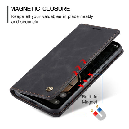 For Google Pixel 9 Pro XL CaseMe 013 Multifunctional Horizontal Flip Leather Phone Case(Black) - Google Cases by CaseMe | Online Shopping UK | buy2fix