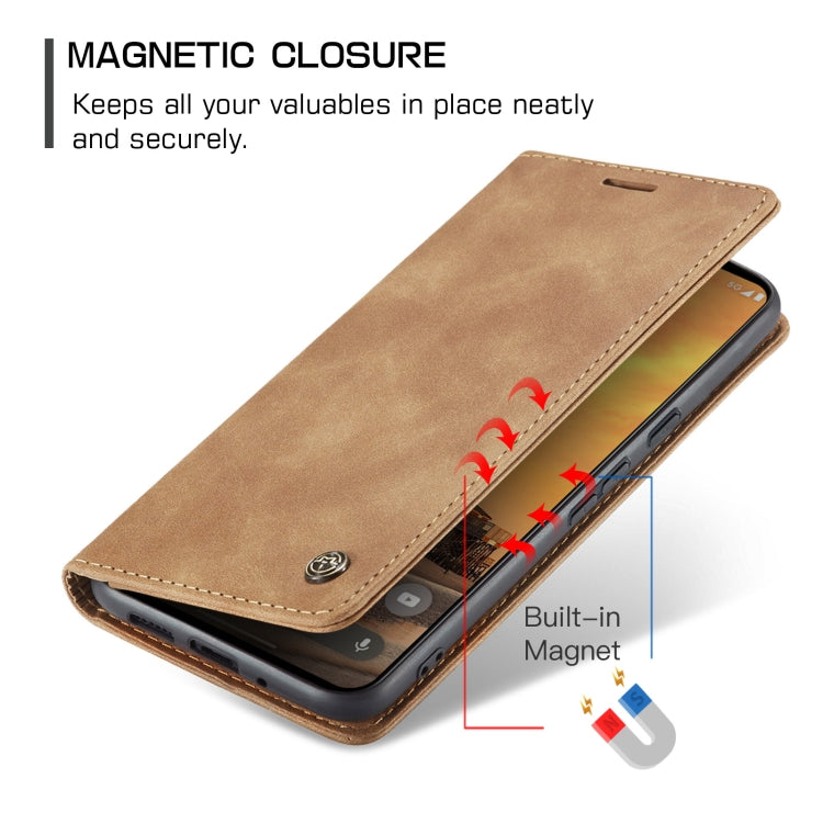 For Google Pixel 9 / 9 Pro CaseMe 013 Multifunctional Horizontal Flip Leather Phone Case(Brown) - Google Cases by CaseMe | Online Shopping UK | buy2fix