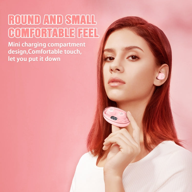 ONIKUMA T305 Digital Display Wireless Bluetooth Earphone(Pink) - Bluetooth Earphone by ONIKUMA | Online Shopping UK | buy2fix