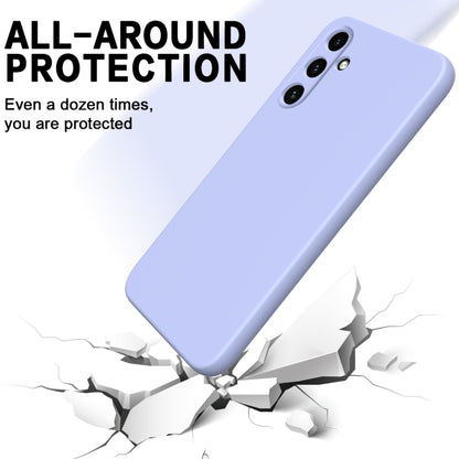 For Samsung Galaxy A15 4G / A15 5G Pure Color Liquid Silicone Shockproof Full Coverage Phone Case(Purple) - Galaxy Phone Cases by buy2fix | Online Shopping UK | buy2fix