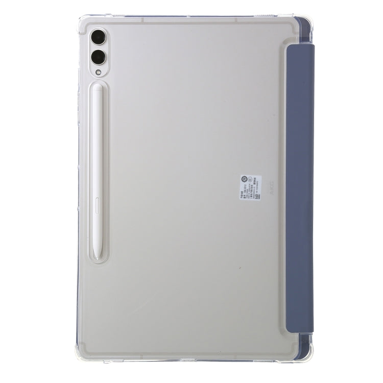 For Samsung Galaxy Tab S9 Clear Acrylic Deformation Leather Tablet Case(Lavender) - Galaxy Tab S9 Cases by buy2fix | Online Shopping UK | buy2fix