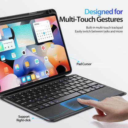 For Xiaomi Pad 5 / 5 Pro DUX DUCIS DK Floating Magnetic Keyboard Leather Tablet Case with Holder(Black) - Others Keyboard by DUX DUCIS | Online Shopping UK | buy2fix