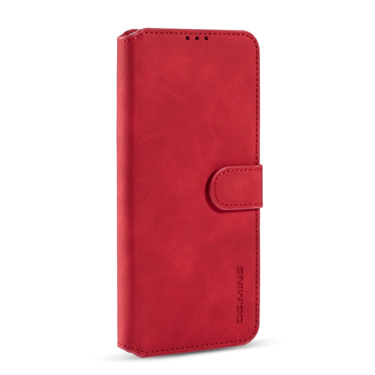 For Xiaomi Redmi 10X 4G / Redmi Note 9 DG.MING Retro Oil Side Horizontal Flip Case(Red) - Xiaomi Cases by DG.MING | Online Shopping UK | buy2fix