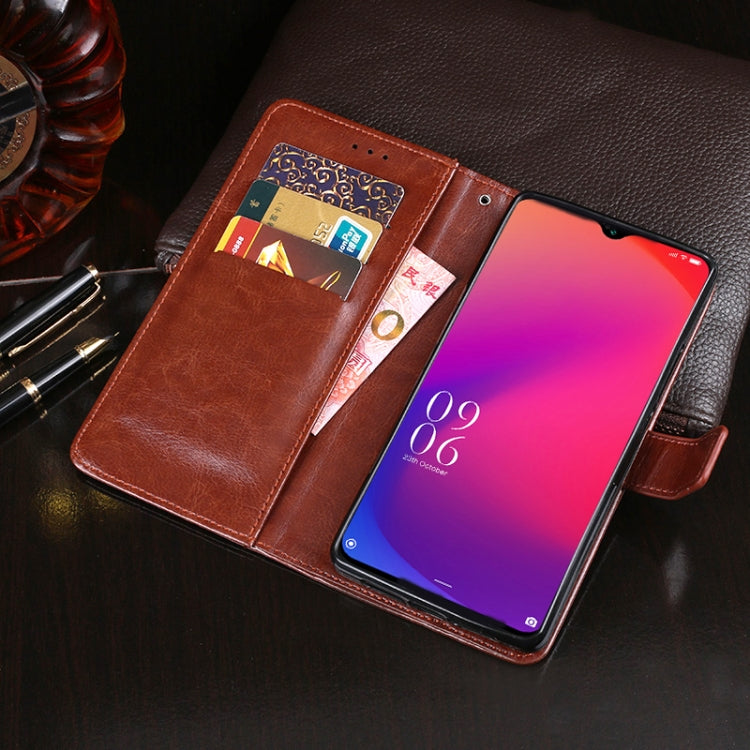 For DOOGEE X95 idewei Crazy Horse Texture Horizontal Flip Leather Case with Holder & Card Slots & Wallet(Black) - More Brand by idewei | Online Shopping UK | buy2fix