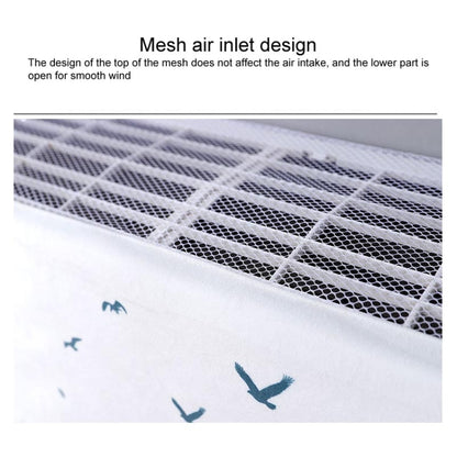 Do Not Take Dust-proof And Anti Direct Blowing Simple Wind Hanging Machine Air Conditioner Moon Cover, Size:Width 80 × Thickness 20 × Height 90cm(Green Leaf) - Dust Covers by buy2fix | Online Shopping UK | buy2fix