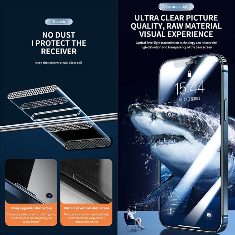 For iPhone 13 Pro Max / 14 Plus 25pcs Anti-peeping Fast Attach Dust-proof Anti-static Tempered Glass Film - iPhone 14 Plus Tempered Glass by buy2fix | Online Shopping UK | buy2fix