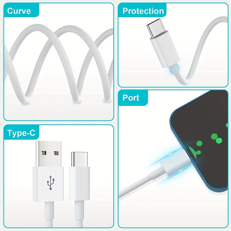 USB to Type-C Fast Charging Data Cable, Length: 1m - USB-C & Type-C Cable by buy2fix | Online Shopping UK | buy2fix