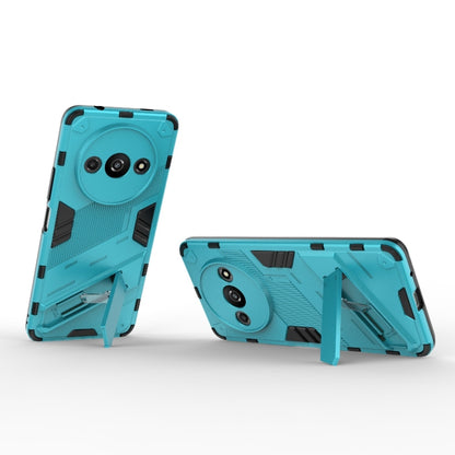 For Xiaomi Redmi A3 4G Global Punk Armor 2 in 1 PC + TPU Phone Case with Holder(Blue) - Xiaomi Cases by buy2fix | Online Shopping UK | buy2fix