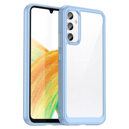 For Samsung Galaxy A25 5G Colorful Series Acrylic Hybrid TPU Phone Case(Blue) - Galaxy Phone Cases by buy2fix | Online Shopping UK | buy2fix