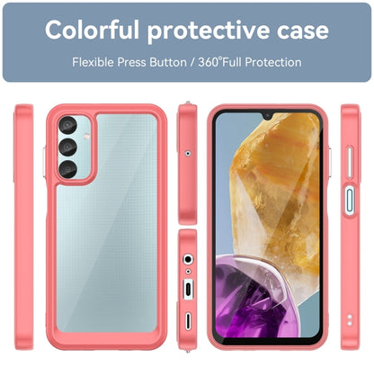 For Samsung Galaxy F15 Colorful Series Acrylic Hybrid TPU Phone Case(Red) - Galaxy Phone Cases by buy2fix | Online Shopping UK | buy2fix