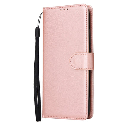 For Xiaomi Redmi Note 13 Pro 5G Multifunctional Horizontal Flip Leather Phone Case with Three Card Slot(Rose Gold) - Note 13 Pro Cases by buy2fix | Online Shopping UK | buy2fix