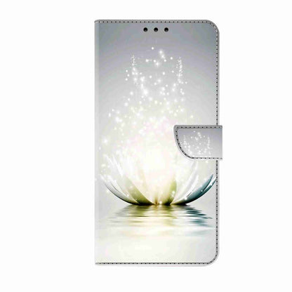 For Samsung Galaxy S24 Ultra 5G Crystal 3D Shockproof Protective Leather Phone Case(Light Lotus) - Galaxy S24 Ultra 5G Cases by buy2fix | Online Shopping UK | buy2fix