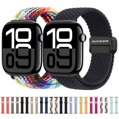 For Apple Watch Series 6 44mm DUX DUCIS Mixture Pro Series Magnetic Buckle Nylon Braid Watch Band(Light Mint) - Watch Bands by DUX DUCIS | Online Shopping UK | buy2fix