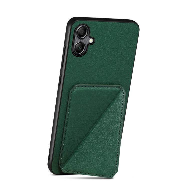 For Samsung Galaxy A20 / A30 Denior Imitation Calf Leather Back Phone Case with Holder(Green) - Galaxy Phone Cases by Denior | Online Shopping UK | buy2fix