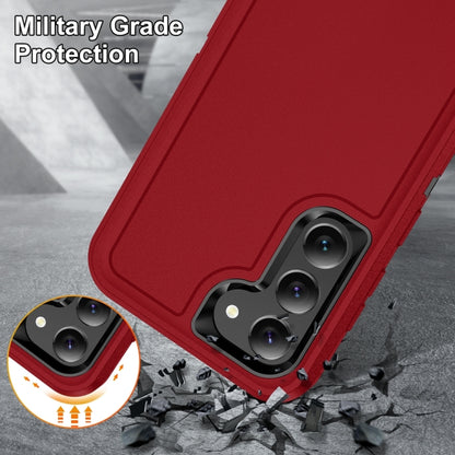 For Samsung Galaxy S24 5G / S25 5G Life Waterproof Rugged Phone Case(Red + Black) - Galaxy S24 5G Cases by buy2fix | Online Shopping UK | buy2fix