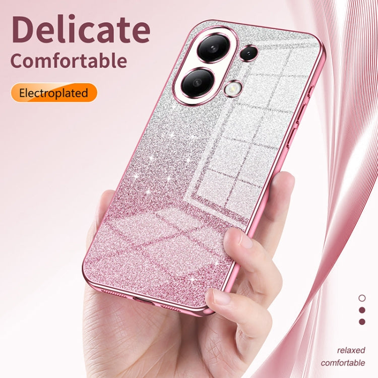 For Xiaomi Redmi K30 Pro / K30 Ultra Gradient Glitter Powder Electroplated Phone Case(Silver) - Xiaomi Cases by buy2fix | Online Shopping UK | buy2fix