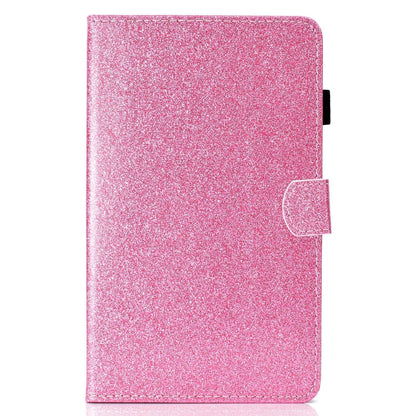 For Lenovo Tab M11/ Xiaoxin Pad 11 2024 Varnish Glitter Powder Smart Leather Tablet Case(Pink) - Lenovo by buy2fix | Online Shopping UK | buy2fix