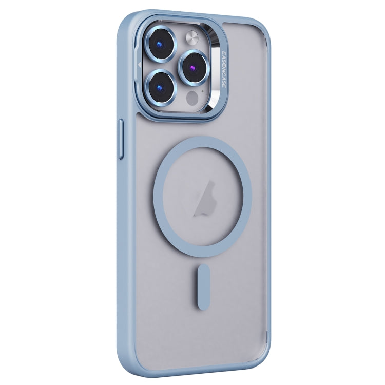 For iPhone 15 Pro Invisible Lens Holder PC + TPU Frosted MagSafe Phone Case(Blue) - iPhone 15 Pro Cases by buy2fix | Online Shopping UK | buy2fix