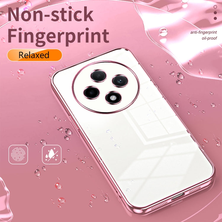 For OPPO A3 Pro Transparent Plating Fine Hole Phone Case(Transparent) - OPPO Cases by buy2fix | Online Shopping UK | buy2fix
