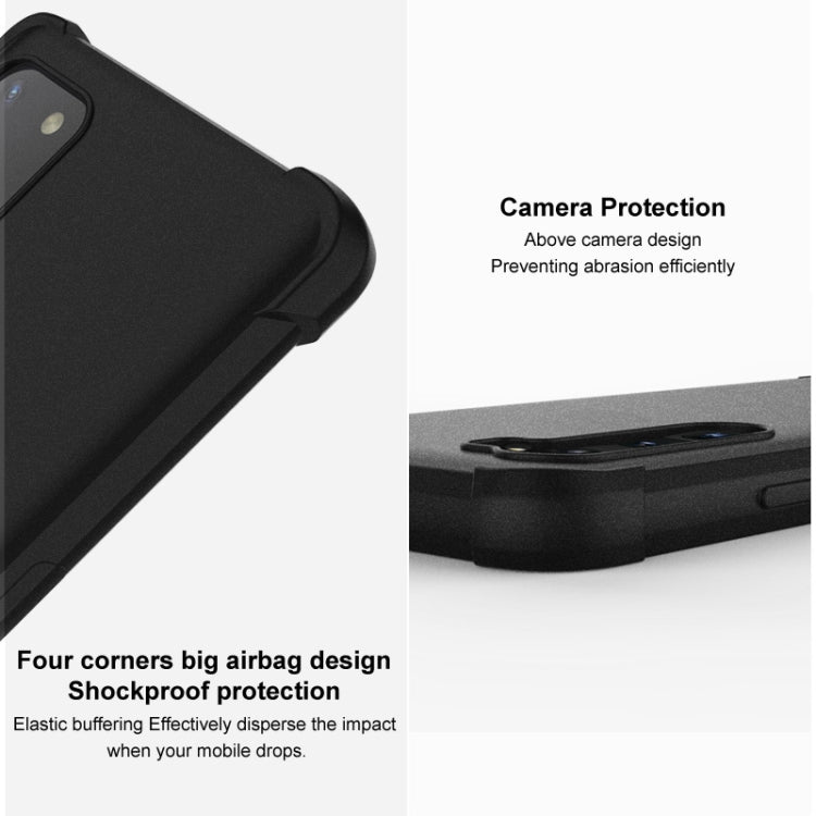 For Xiaomi Redmi 13C 5G/13R 5G imak Shockproof Airbag TPU Phone Case(Matte Green) - 13C Cases by imak | Online Shopping UK | buy2fix